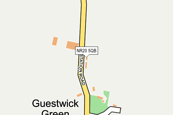 NR20 5QB map - OS OpenMap – Local (Ordnance Survey)