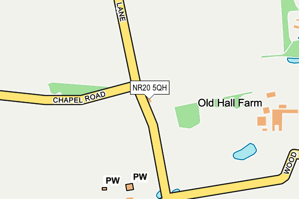 NR20 5QH map - OS OpenMap – Local (Ordnance Survey)