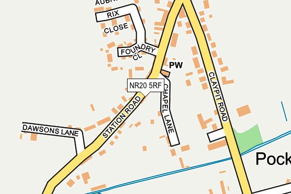 NR20 5RF map - OS OpenMap – Local (Ordnance Survey)