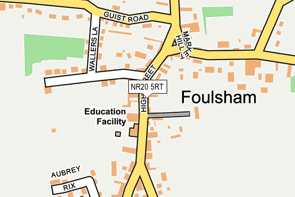 NR20 5RT map - OS OpenMap – Local (Ordnance Survey)