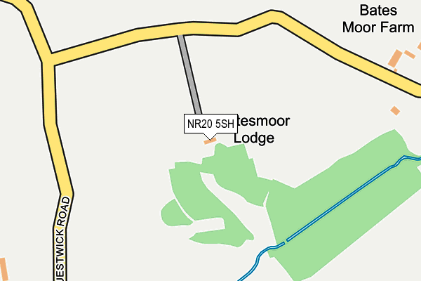 NR20 5SH map - OS OpenMap – Local (Ordnance Survey)