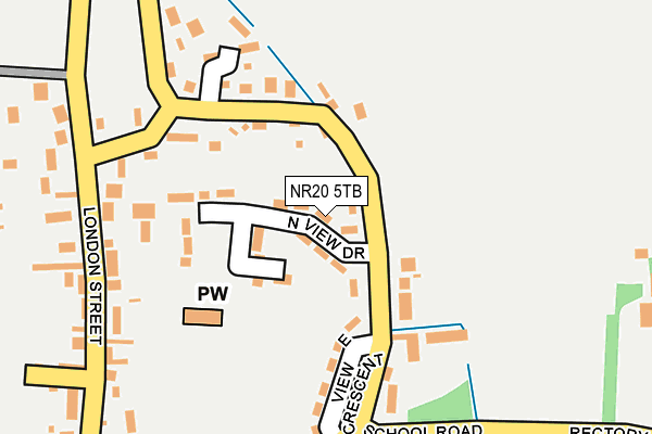 NR20 5TB map - OS OpenMap – Local (Ordnance Survey)