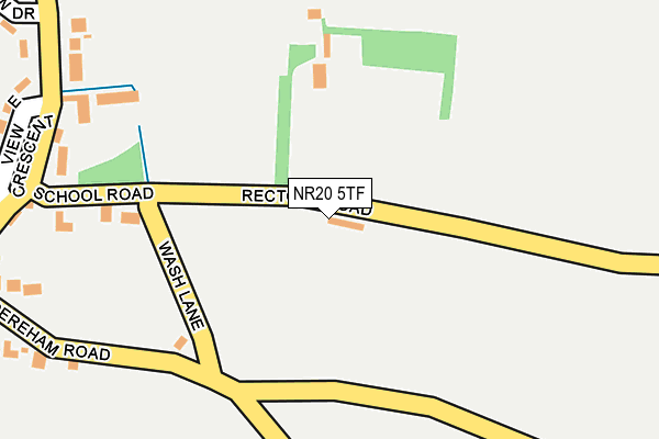 NR20 5TF map - OS OpenMap – Local (Ordnance Survey)