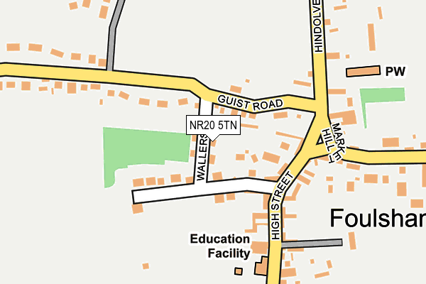 NR20 5TN map - OS OpenMap – Local (Ordnance Survey)