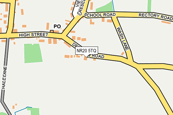 NR20 5TQ map - OS OpenMap – Local (Ordnance Survey)