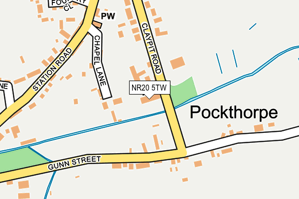 NR20 5TW map - OS OpenMap – Local (Ordnance Survey)