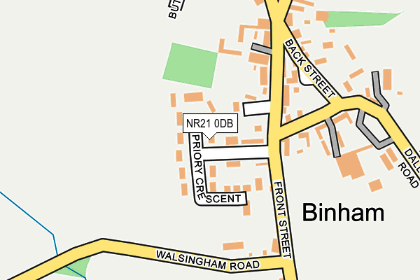 NR21 0DB map - OS OpenMap – Local (Ordnance Survey)