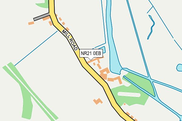 NR21 0EB map - OS OpenMap – Local (Ordnance Survey)