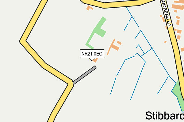 NR21 0EG map - OS OpenMap – Local (Ordnance Survey)