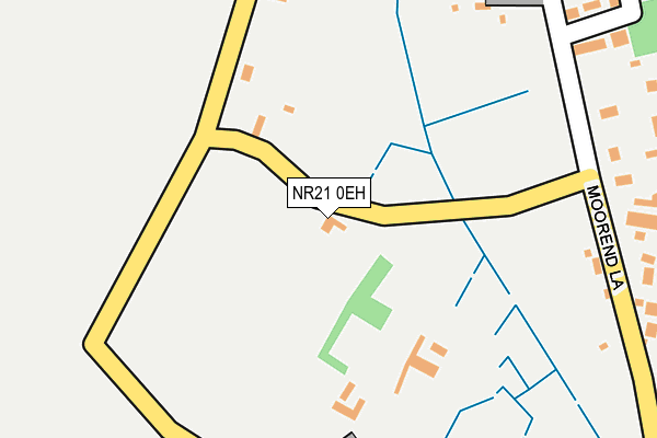 NR21 0EH map - OS OpenMap – Local (Ordnance Survey)