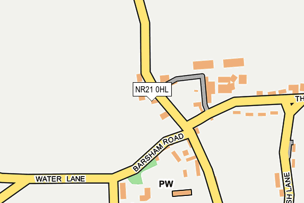 NR21 0HL map - OS OpenMap – Local (Ordnance Survey)