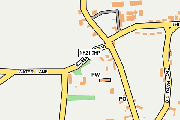 NR21 0HP map - OS OpenMap – Local (Ordnance Survey)