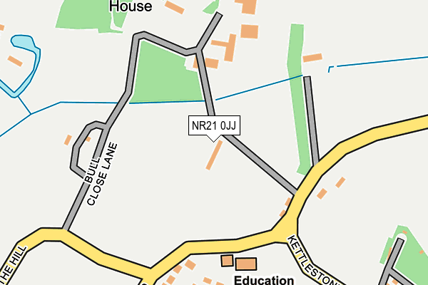 NR21 0JJ map - OS OpenMap – Local (Ordnance Survey)