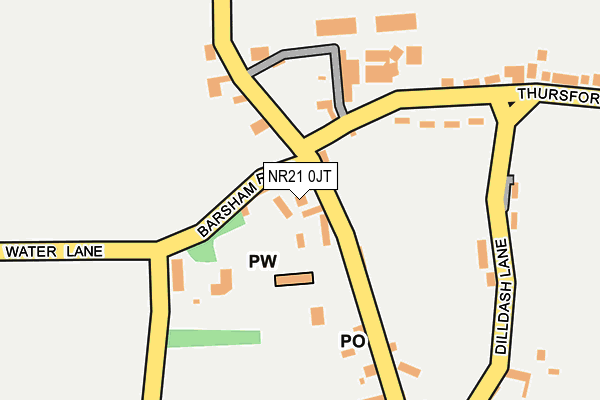 NR21 0JT map - OS OpenMap – Local (Ordnance Survey)