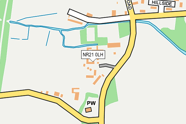 NR21 0LH map - OS OpenMap – Local (Ordnance Survey)