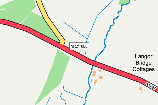 NR21 0LL map - OS OpenMap – Local (Ordnance Survey)