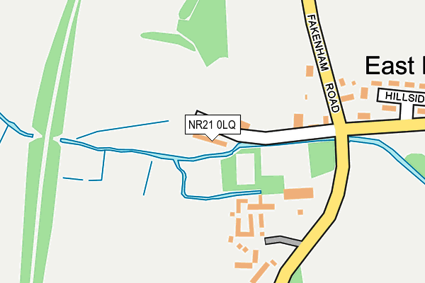 NR21 0LQ map - OS OpenMap – Local (Ordnance Survey)