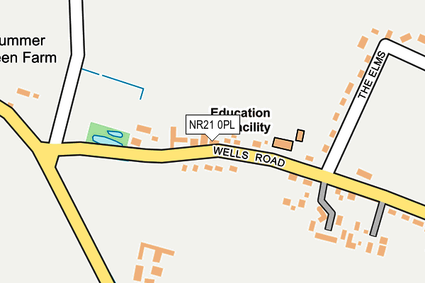 NR21 0PL map - OS OpenMap – Local (Ordnance Survey)