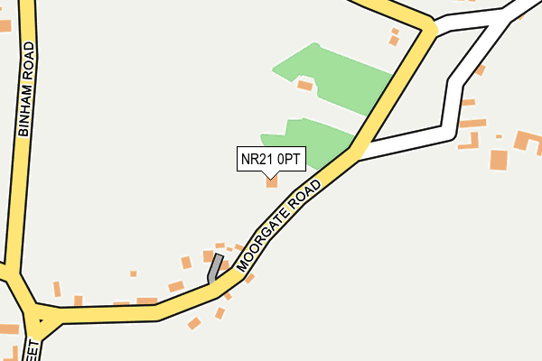 NR21 0PT map - OS OpenMap – Local (Ordnance Survey)