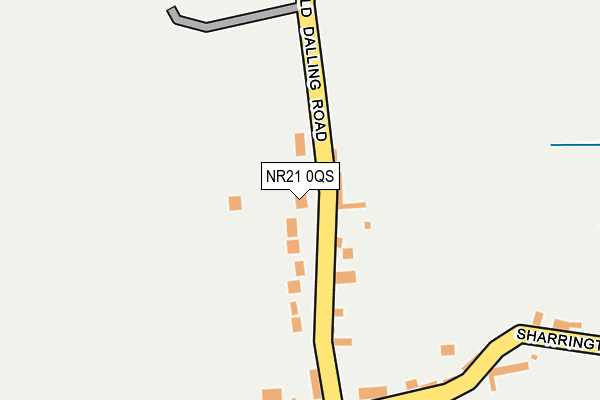 NR21 0QS map - OS OpenMap – Local (Ordnance Survey)