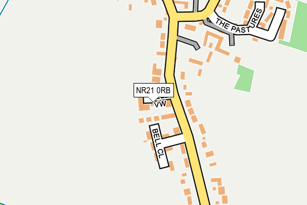 NR21 0RB map - OS OpenMap – Local (Ordnance Survey)