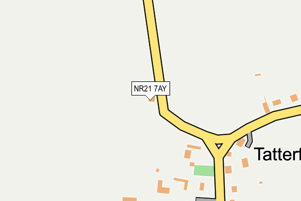 NR21 7AY map - OS OpenMap – Local (Ordnance Survey)