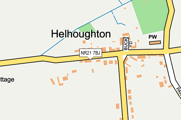 NR21 7BJ map - OS OpenMap – Local (Ordnance Survey)