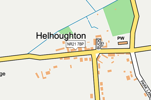 NR21 7BP map - OS OpenMap – Local (Ordnance Survey)