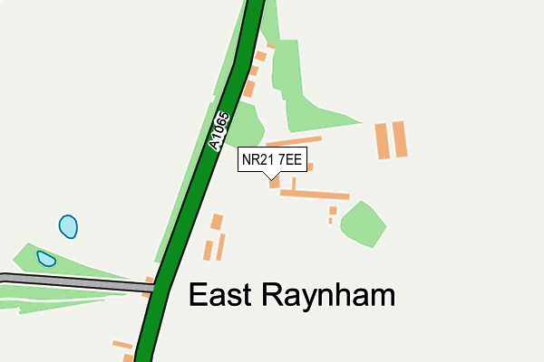 NR21 7EE map - OS OpenMap – Local (Ordnance Survey)