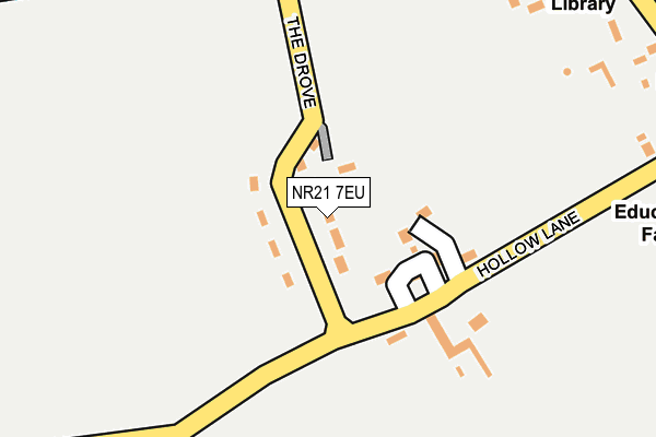 NR21 7EU map - OS OpenMap – Local (Ordnance Survey)