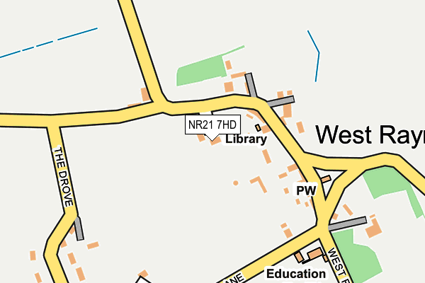 NR21 7HD map - OS OpenMap – Local (Ordnance Survey)