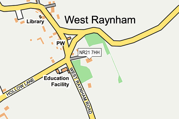 NR21 7HH map - OS OpenMap – Local (Ordnance Survey)