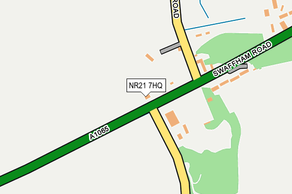 NR21 7HQ map - OS OpenMap – Local (Ordnance Survey)