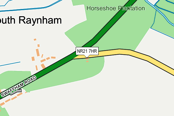 NR21 7HR map - OS OpenMap – Local (Ordnance Survey)