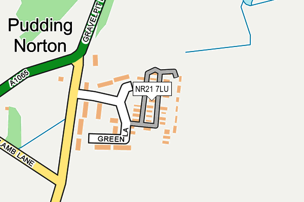 NR21 7LU map - OS OpenMap – Local (Ordnance Survey)