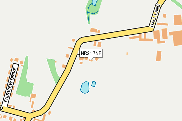 NR21 7NF map - OS OpenMap – Local (Ordnance Survey)