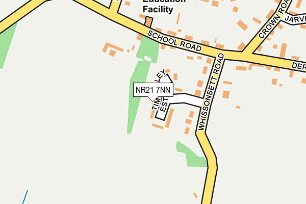 NR21 7NN map - OS OpenMap – Local (Ordnance Survey)