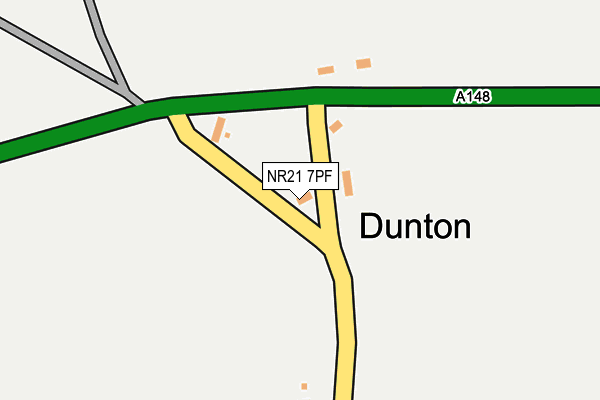 NR21 7PF map - OS OpenMap – Local (Ordnance Survey)