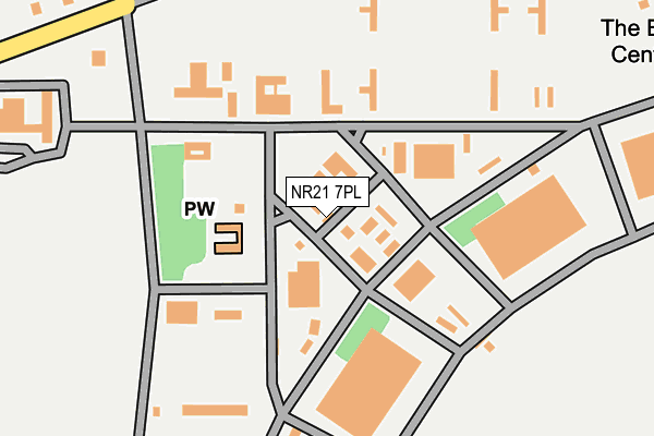 NR21 7PL map - OS OpenMap – Local (Ordnance Survey)