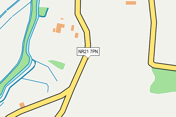 NR21 7PN map - OS OpenMap – Local (Ordnance Survey)