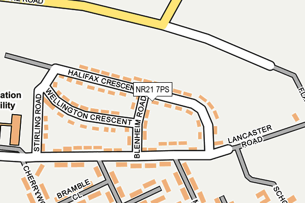 NR21 7PS map - OS OpenMap – Local (Ordnance Survey)