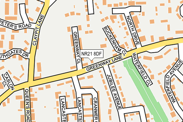 NR21 8DF map - OS OpenMap – Local (Ordnance Survey)