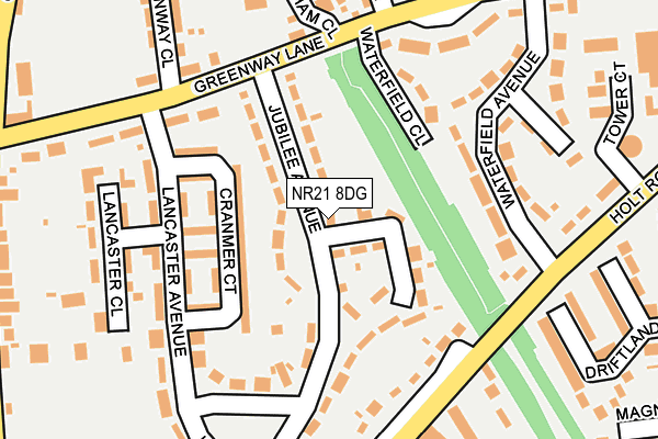 NR21 8DG map - OS OpenMap – Local (Ordnance Survey)