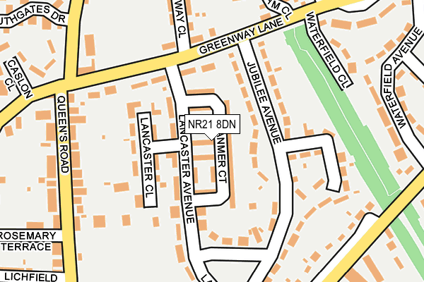 NR21 8DN map - OS OpenMap – Local (Ordnance Survey)