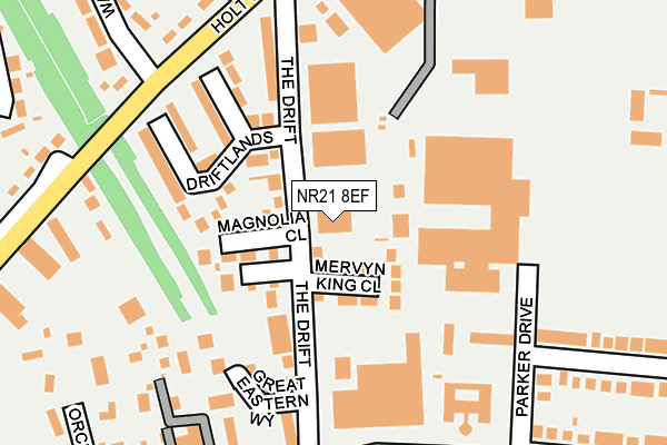 NR21 8EF map - OS OpenMap – Local (Ordnance Survey)