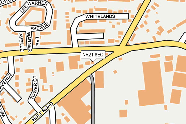 NR21 8EQ map - OS OpenMap – Local (Ordnance Survey)