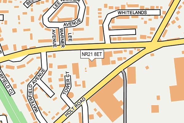 NR21 8ET map - OS OpenMap – Local (Ordnance Survey)