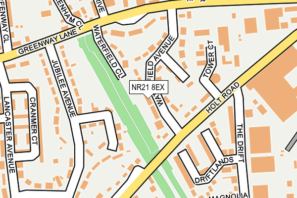 NR21 8EX map - OS OpenMap – Local (Ordnance Survey)