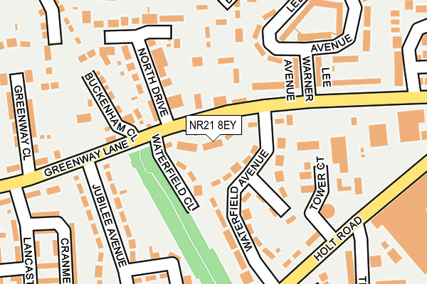 NR21 8EY map - OS OpenMap – Local (Ordnance Survey)