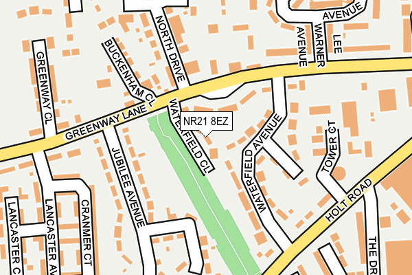NR21 8EZ map - OS OpenMap – Local (Ordnance Survey)